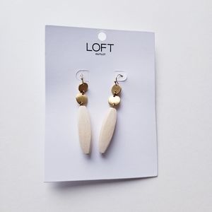 LOFT Earnings Faux Wood NWT